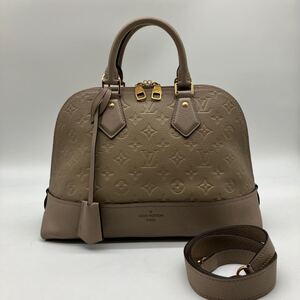 美品 LOUIS VUITTON ルイヴィトン ネオアルマ PM モノグラム アンプラント トゥルトレール グレージュ ハンドバッグ 2way ショルダー