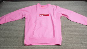 ▲Bに 10-21 Supreme Box Logo Crewneck Heather Pink シュプリーム パーカー トレーナー サイズS