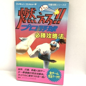 燃えろプロ野球必勝攻略法 (ファミリーコンピュータ完璧攻略シリーズ 31) 双葉社 ファイティングスタジオ 1987年発行 初版