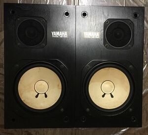 YAMAHA NS-10M 中古ペア　音出しOK　左右シリアル同番　サランネット付　ヤマハ初代テンモニ 