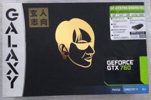 GALAXY KUROUTOSHIKOU グラフィックボード 玄人志向 GeForce GTX760 4GB OCモデル PCI-Ex16 GF-GTX760-E4GHD/OC 新品未開封品