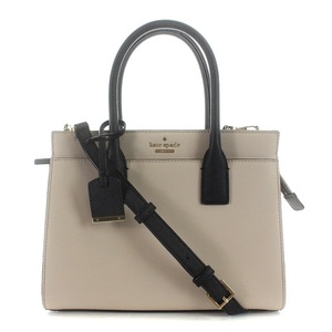 ケイトスペード KATE SPADE ハンドバッグ ショルダーバッグ 2way レザー ベージュ 黒 ブラック PXRU5957 /AK10 レディース