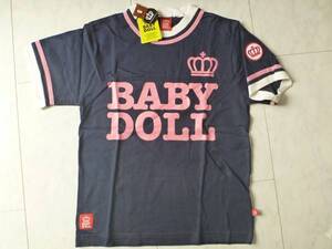 新品 BABYDOLL(ベビードール）　紺×ピンク×白　長袖Ｔシャツ　S