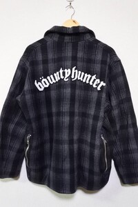 BOUNTY HUNTER バウンティーハンター ウール ジャケット 厚手生地 size M チェック柄