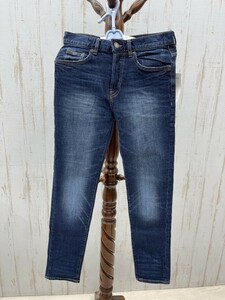 1円　新品 タグ付き H&M スリムフィット デニムパンツ CN170/68A ＆DENIM 27インチ ボタンフライ メンズ ジーパン ボトムス 即日発送