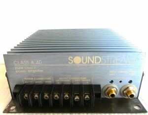 動作確認済 希少 SOUND STREAM CLASS A40 サウンドストリーム パワーアンプ 鬼才 ネルソン パス　シート下 コンパクト