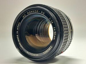 ★極上品★ミノルタ MINOLTA MC ROKKOR-PG 50mm F1.4 #1065