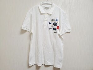 ▽♪ ラコステ LACOSTE 4 ミックスバッヂ ポロシャツ 半袖 白 ホワイト PH1902L