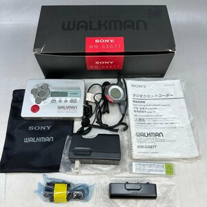 ●○[2] SONY ソニー ウォークマン WM-GX677 ポータブルカセットプレーヤー 通電OK 現状品 06/102402s○●