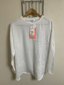 新品［LOWYS FARM］ローリーズファーム　オーガニック　Tシャツ 長袖　白色　Fサイズ 綿　100% Y794