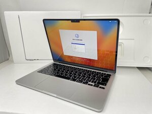 M954【美品】 充放電回数33回 MacBook Air 2022 13インチ SSD 256GB Apple M2 MLXY3J/A /100