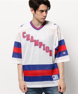 【美品】　Champion × X-LARGE メッシュ ホッケー　ゲームシャツ　半袖Tシャツ エクストララージ