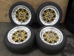 4H■WORK　エクイップ03　 アルミホイール 15インチ 195/50R15 4本■