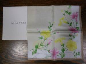 ■NINA　RICCI■大判ハンカチ■約57×57㎝