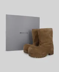 【雷市場（ポンジャン）商品韓国直送】 BALENCIAGA(バレンシアガ) アレスカ ファー アンクルブーツ 43size