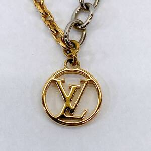 ■ ルイヴィトン ロゴマニア ネックレス M68074 LV ゴールド シルバー レディース アクセサリー ユニセックス LOUIS VUITTON ■