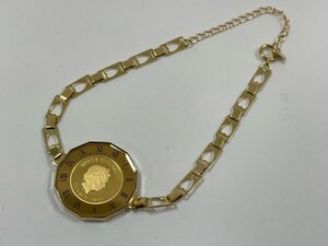 ノンブランドジュエリーエリザベス2世ツバルエンジェルコインブレスレット K24 K18 【中古】 【ブレスレット】