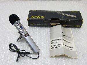 PK21743S★AIWA★4WAY ワイヤレスマイクロホン★WM-220★レトロ★