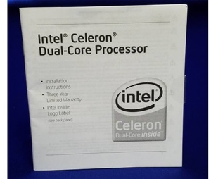 ★マニュアルのみの出品です　M037　Intel Celeron Dual-Core Processor の説明書のみです　本体はありません