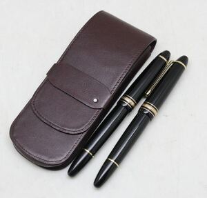 モンブラン/MONTBLANC/マイスターシュテュック/万年筆/ペン先 4810 14K 585/2点セット/ケース付き