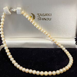 ヴィンテージ タサキシンジュ 田崎 TASAKI パール ネックレス 本真珠 アコヤ あこや 真珠 5.5-6.0mm 39cm jewelry vintage