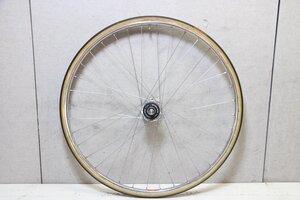 ○SHIMANO シマノ HB-7600 DURA-ACE ARAYA アラヤ GOLD リム チューブラー 手組み ピスト トラック用 フロントホイール