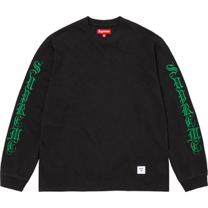 SUPREME 2024FW Old English L/S Top ブラック M 新品 シュプリーム ロンTEE Tシャツ BLACK 黒