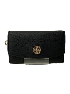 TORY BURCH◆キーケース/レザー/BLK/レディース/ROBINSON KEY CASE