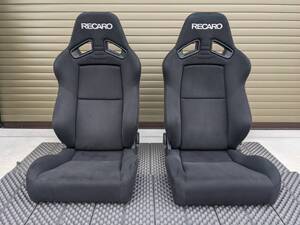 【1円】乗り降りラクラク！RECARO SR-7F カムイブラック 美品2脚セット！車検OK正規品！検レカロ/黒/LX-F/LX-VF/SR7F/ハイエース/ジムニー