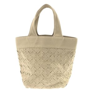 【美品】 BOTTEGA VENETA / ボッテガヴェネタ | WEBBING / ウェビング イントレチャート トートバッグ / ユニセックス | ベージュ系