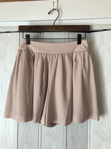 ◆anatelier/アナトリエ/ベージュのシフォンキュロットパンツ/タグ付き未着品◆21