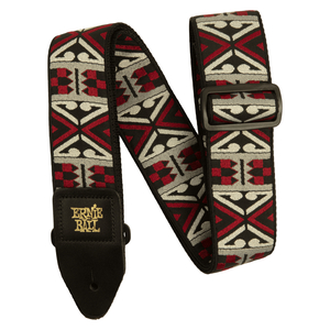 アーニーボール ストラップ ERNIE BALL 5339 JACQUARD STRAP PRIMAL RED ギターストラップ