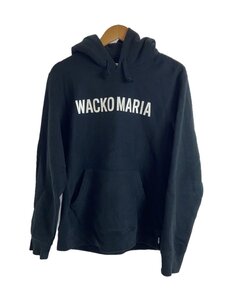 WACKO MARIA◆パーカー/M/コットン/BLK/GP-H0001-BLANKLINE/プリントヒビ有