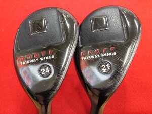 ★グローブライド　ONOFF FAIRWAY WINGS KURO　21度 & 24度　NSPRO950GH/S　【中古/2本セット】