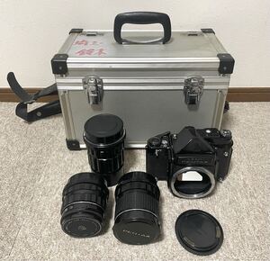 現状品 PENTAX ASAHI 6x7 フィルムカメラ レンズ付き ( カメラ 中判カメラ ペンタックス 6X7 撮影 撮影機器 レンズ 望遠レンズ )