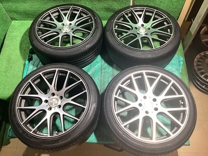 トレジャーワンカンパニー 20x9JJ +35 5H PCD120 ウィンラン R330 245/40ZR20 22年製 夏タイヤ・アルミホイール 4本セット 風 EM