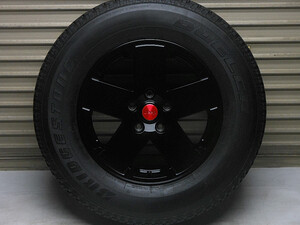 ◎美品バリ山！Jeep純正 JK ラングラー アンリミテッド スポーツ 18×7.5J 5穴 PCD127 +44.45 255/70R18 1本のみ