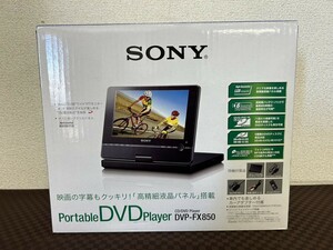 A2　SONY　ソニー　DVP-FX850　ポータブルDVDプレーヤー　2007年製　NP-FX110　元箱付き　映像機器　現状品