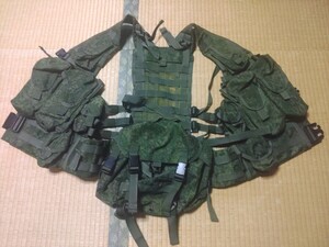 実物 ロシア軍 6sh117 タクティカルベスト デジタルフローラ EMR ラトニクシステム 未使用品 タグ切除 AK74M AK12 