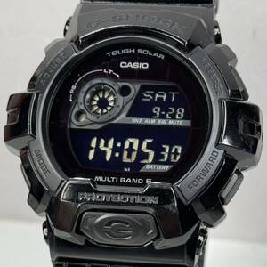 極美品 G-SHOCK GW-8900BB-1JF タフソーラー 電波受信 電波ソーラー マルチバンド6 ビッグケース グロッシーブラック ブラック 反転液晶