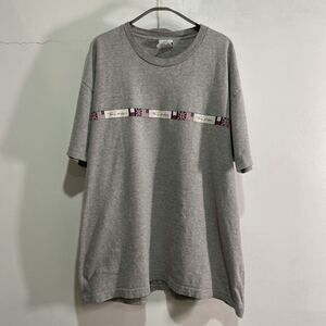 送料無料Tommy hilfiger☆90s☆USA製☆国旗ロゴプリントTシャツ☆L☆