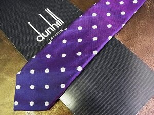 ★並品★4R01161【dunhill】ダンヒル「花 植物 柄」ネクタイ