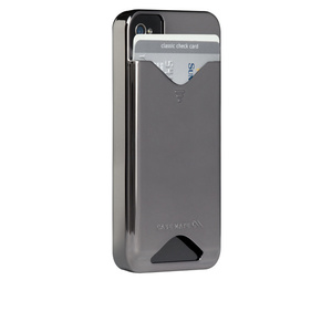 即決・送料無料)【ICカードが収納可能なハードケース】Case-Mate iPhone 4S/4 ID Case Gloss Metallic Silver