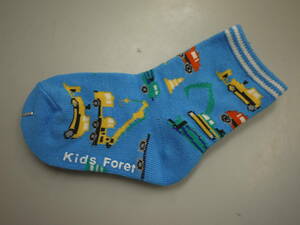 Sale/新品/即決☆Kids Foret☆ 11-12cm/働く車柄ソックス/靴下