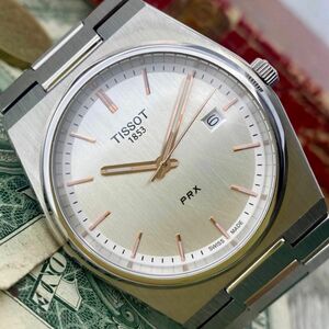 #2179【動作良好】★送料無料★ TISSOT PRX ティソ ピーアールエックス 腕時計 シルバー クォーツ ヴィンテージ アンティーク