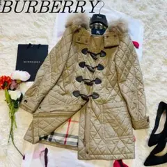 【美品】BURBERRY LONDON 中綿ダッフルコート ノバチェック 36