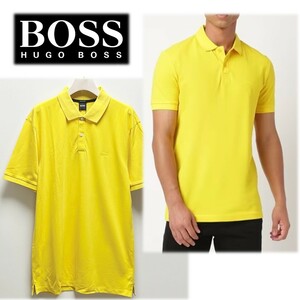 《HUGO BOSS ヒューゴボス》新品 定価20,900円 ロゴ刺繍 高級ピマコットンポロシャツ XL 大きいサイズ S0157