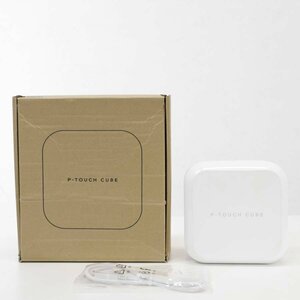 未使用品 brother P-TOUCH CUBE スマホ/PC対応ラベルライター PT-P710BT 2018年製 24mmテープ対応 ブラザー ピータッチキューブ★851h25