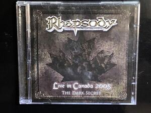 ※ RHAPSODY ※ Live in Canada 2005 The Dark Secret ※ 輸入盤CD+DVD