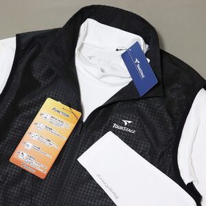 ★ブリヂストン ゴルフ GOLF ツアーステージ 新品 メンズ 撥水 吸水速乾 ベスト 長袖シャツ 2点セット [1233005C2T-17-LL] 一 三 参★QWER